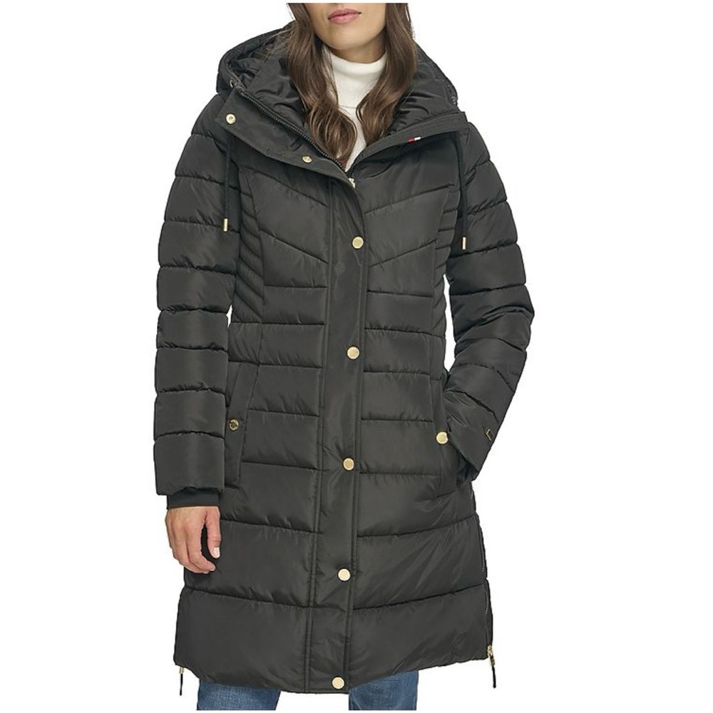 Womrn's Tommy Hilfiger Long Puffer Coat